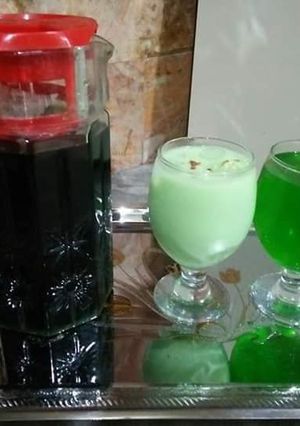 A picture of Elaichi ka sharbat💚🍸.