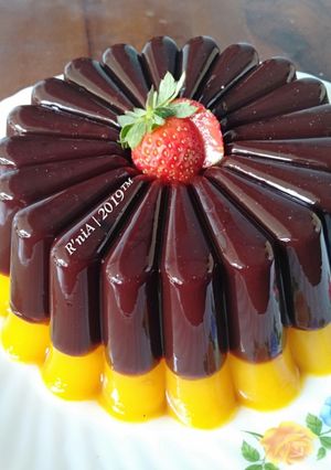 Foto resep Puding coklat mangga