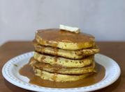 Una foto de harina de hot cakes preparada