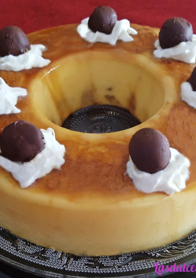 Una foto de Rosca - Flan de Pera