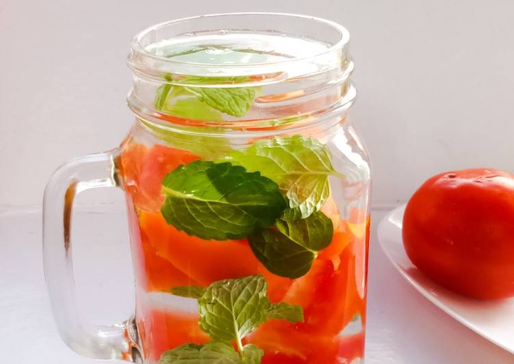 Resep Daun Mint Vs Tomat - Infused Water Anti Gagal