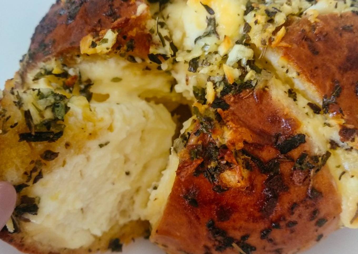 Korean Garlic Cheese Bread