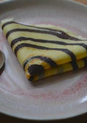 Une photo de Crêpes spirales bicolores