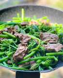 Đọt Su Su Xào Thịt Bò