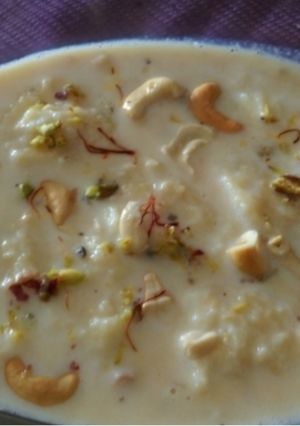 A picture of Egg Rasmalai.