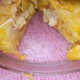Tortilla de papa rellena de jamón y queso