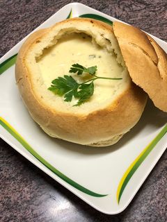 Sajtkrémleves recept fotója