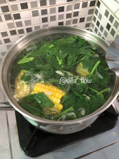 Foto resep Sayur Bayam Jagung Manis