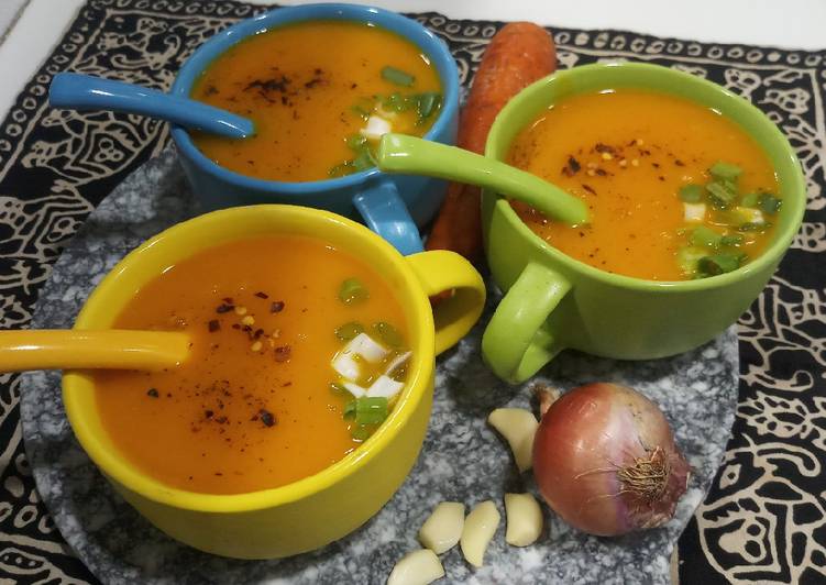 Carrot onion soup