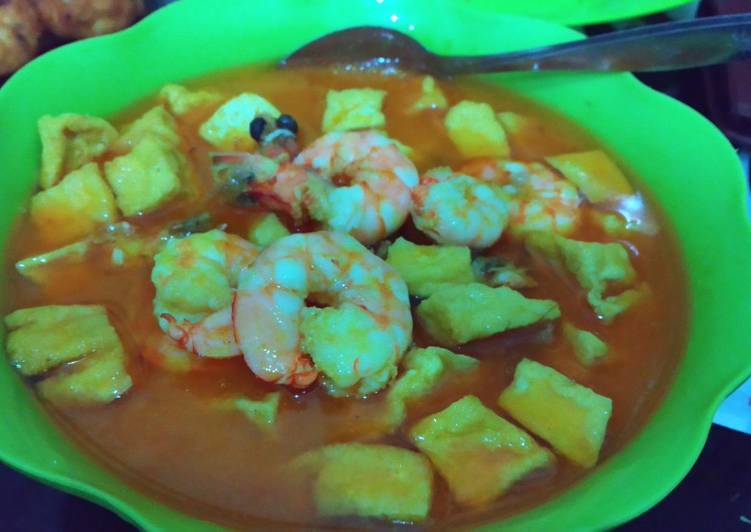 Tahu Udang Masak Kuah