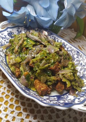 Foto resep Balado hijau ikan bilih campur tempe