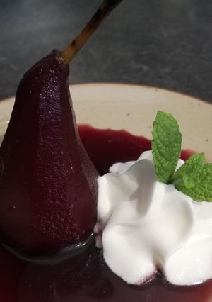 Une photo de Poire au vin