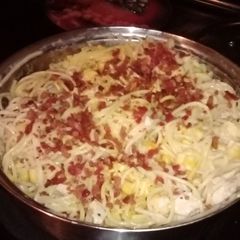A picture of Creamy chicken spaghetti.