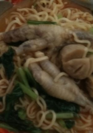 Foto resep Mie kuah ceker baso