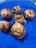 Champis rellenos de jamón y queso en AirFryer
