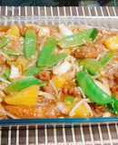 Cerdo con verduras