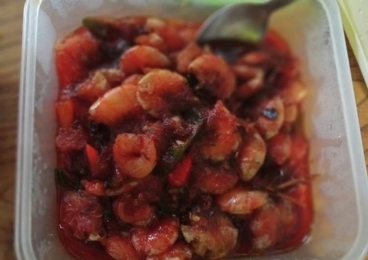 Oseng Udang Manis Pedas