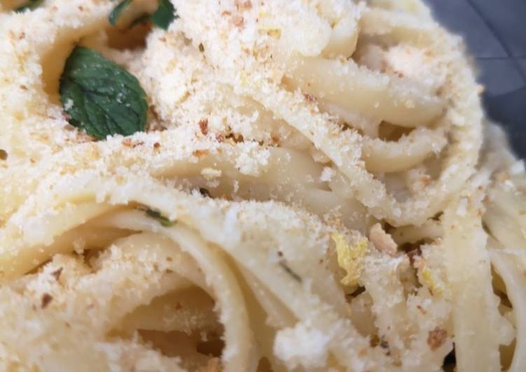 Recetta di Fatto in casa super veloce Linguine limone e menta🍋 ricetta bimby