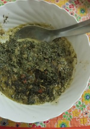 A picture of Vegescookedwithmilkfor days.#cookingwithouttomatoesrecipecontest.