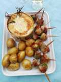 Fondue con coles de Bruselas