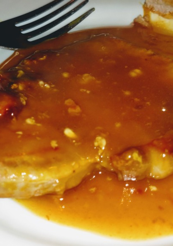 Una foto de Costeletas de cerdo con salsa agridulce
