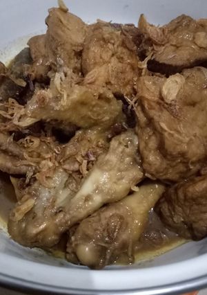 Foto resep Semur tahu dan ayam