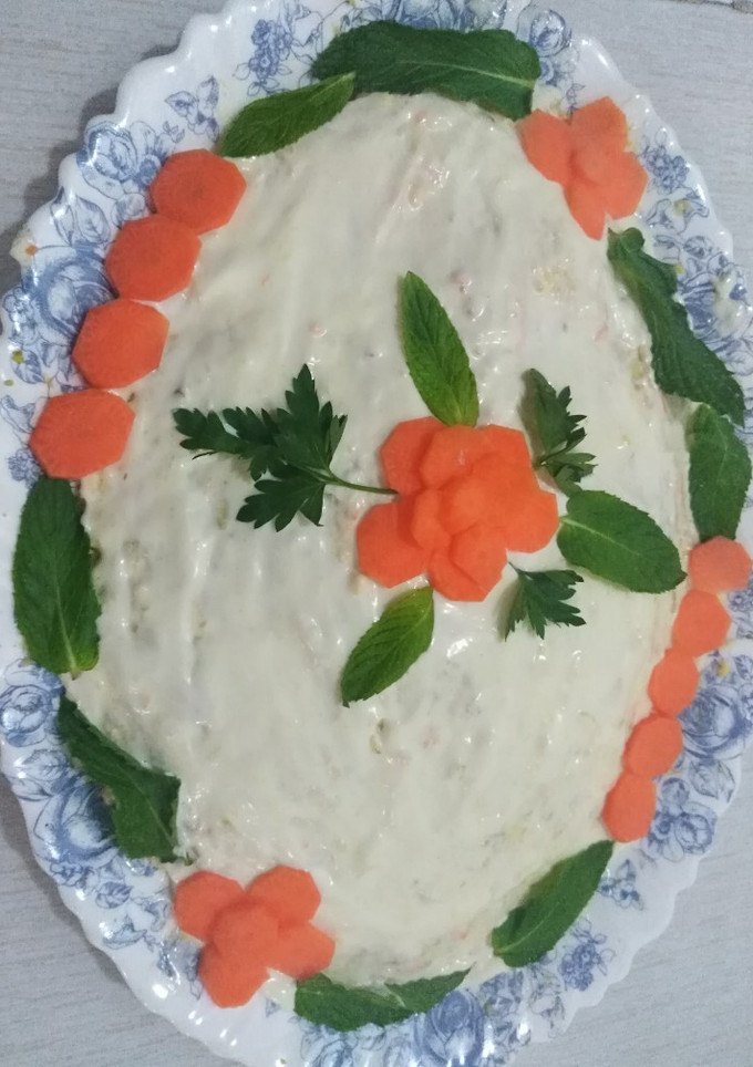 عکسی از دستور سالاد الویه
