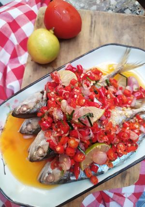 Foto resep Ikan Kukus Sambal Matah