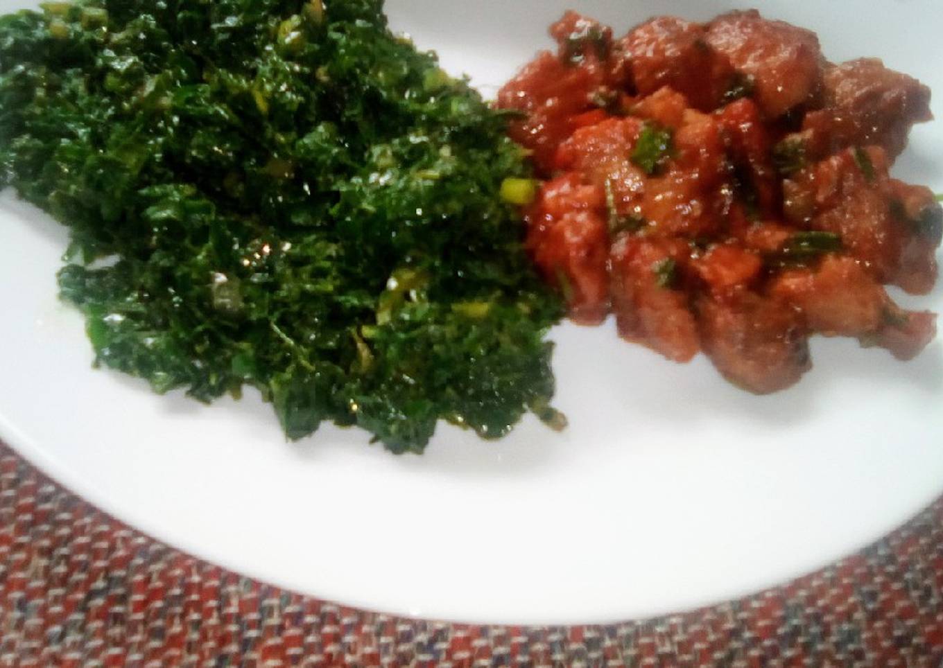 Wet fried pork