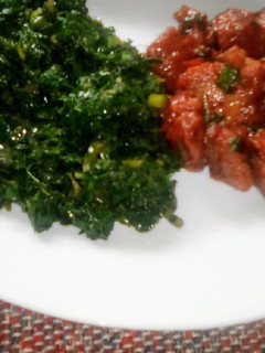 A picture of Wet fried pork.