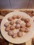 Trufas con budín de naranja