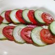 Tomato and cucumber salad