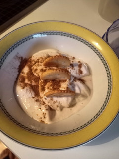 Una foto de Helado de plátano