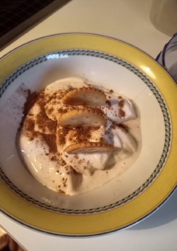 Una foto de Helado de plátano