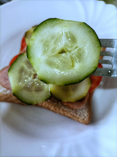 A picture of Pickled cucumbers.