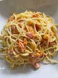 Spaghetti a la carbonara