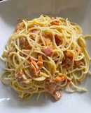Spaghetti a la carbonara