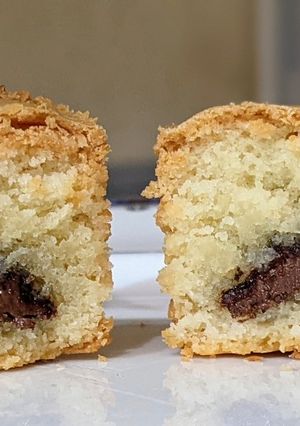 Une photo de Financiers coeurs Nutella