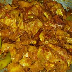 A picture of Kathal ki sabzi.