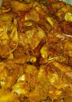 A picture of Kathal ki sabzi.
