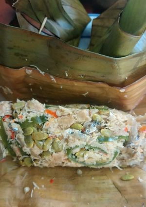 Foto resep Botok Tempe Teri dan petai china