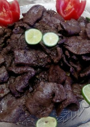 صورة لوصفة الكبدة بالثوم والفلفل الاخضر تجنن