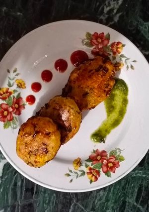 A picture of Poha Vegetable Cutlets.