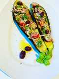 Gefüllte Zucchini mit Quinoa – Greek Style