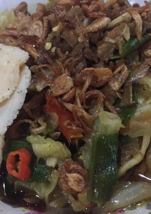 Foto resep Mie Sayur Kuah Daging Sapi Pedas