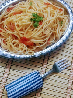 A picture of Tomato spaghetti.