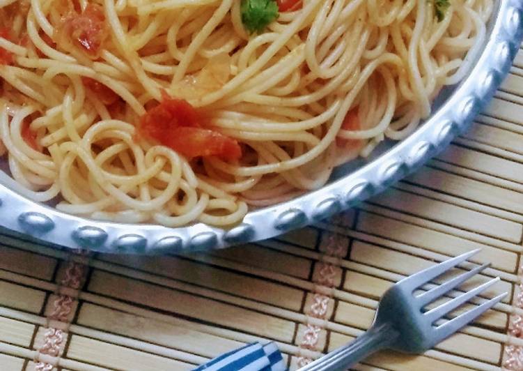 Easiest Way to Make Homemade Tomato spaghetti