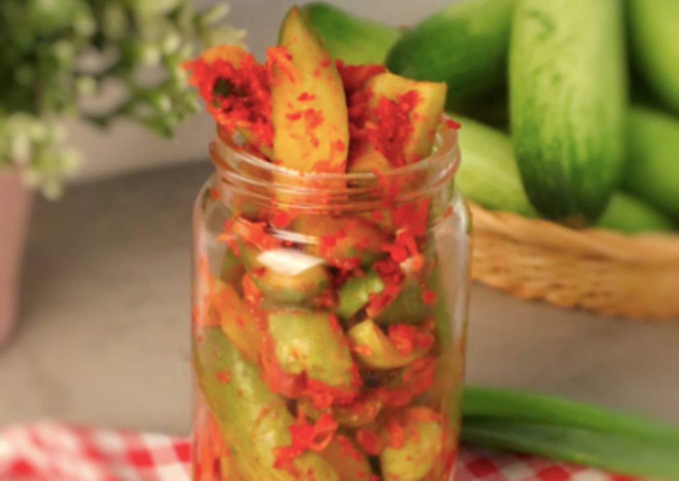 Cucumber Kimchi versi kecil - Oisobagi kimchi 오이소박이 김치