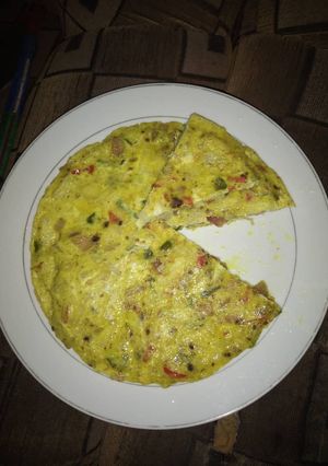 A picture of Yam frittata.