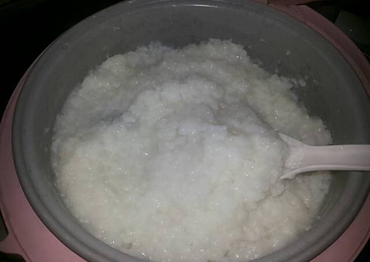 Cara Membuat Bubur  Polos  Di Rice Cooker Membuat Itu